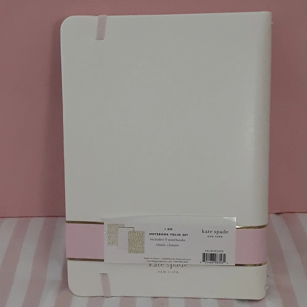 Kate Spade "I Do" Notebook Folio Set - Picture 2 of 10